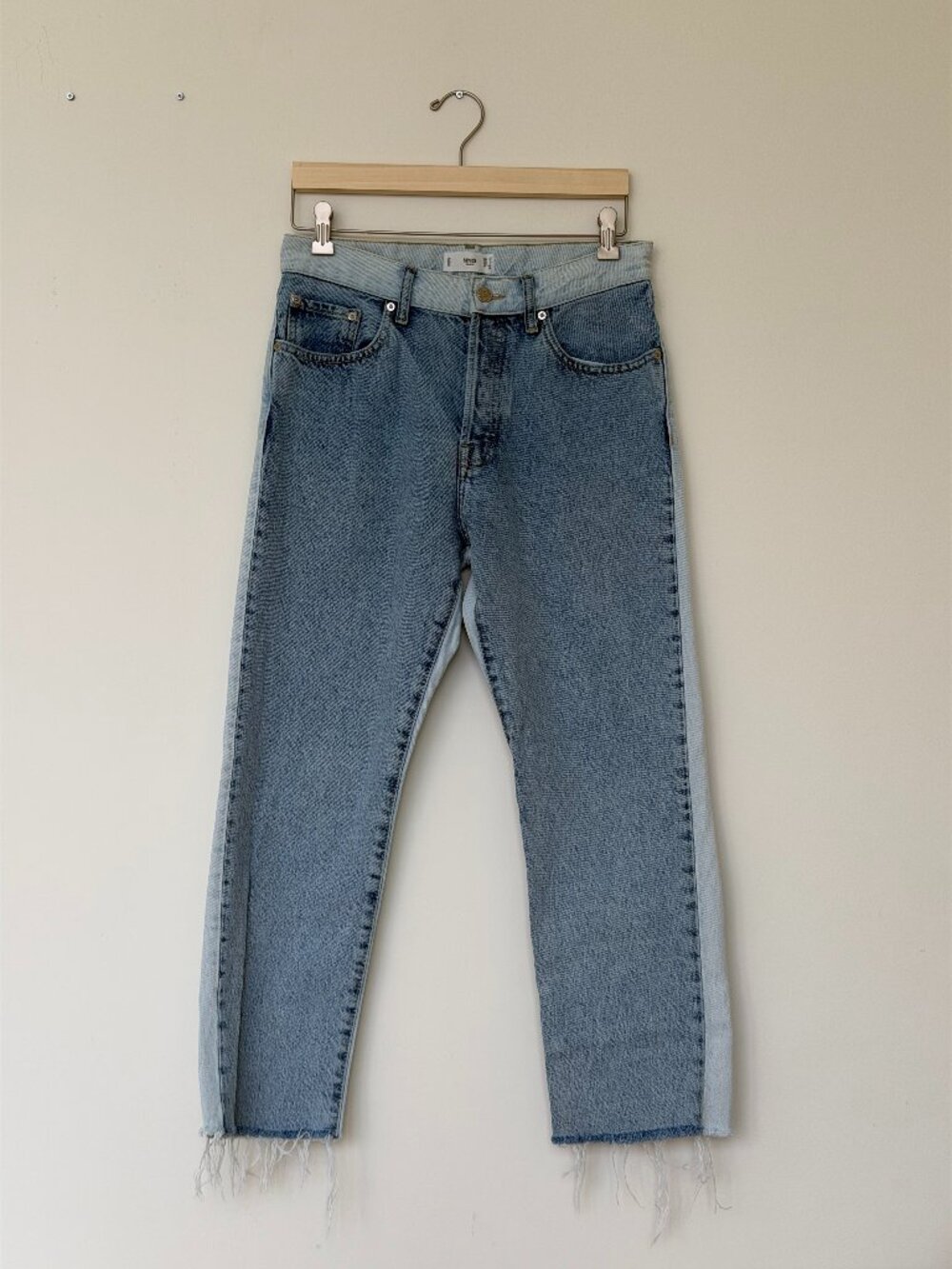Mango Blue Edition Color Block Denim Jeans - Size 6